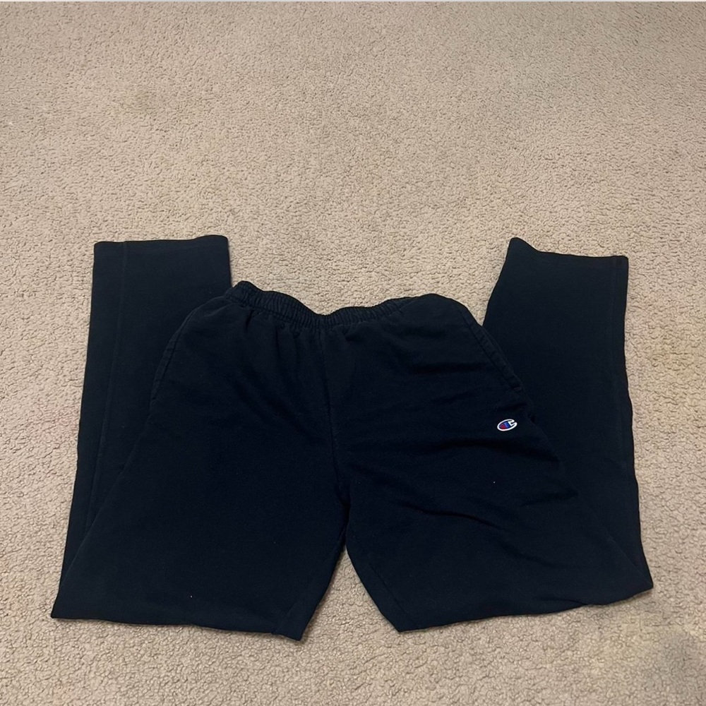 Champion straight leg black sweatpants with pockets